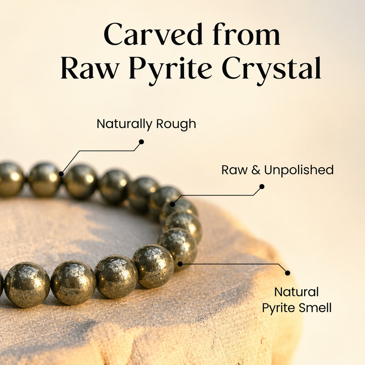 Raw Pyrite Bracelet